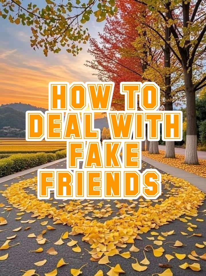 HOW TO DEAL WITH FAKE FRIENDS