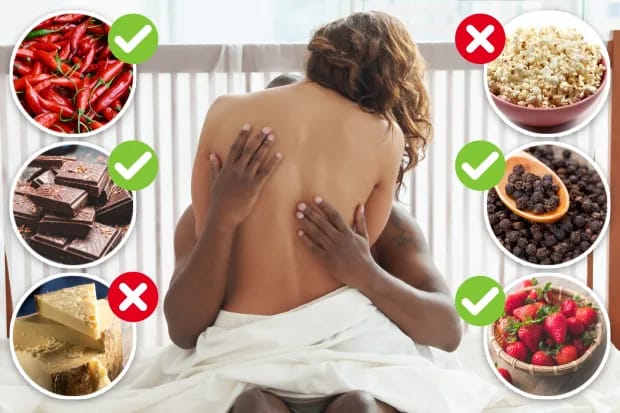 SexualHealth, LibidoBoostingFoods, Aphrodisiacs, BetterSex, HealthyEating, NutritionForIntimacy, BoostStamina, RomanticFoods, NaturalAphrodisiacs, Wellness, HeartHealth, PassionFoods