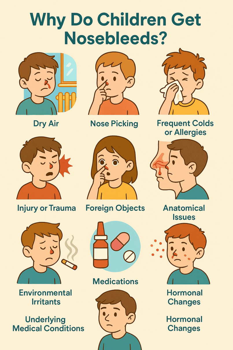 nosebleeds in children, causes of nosebleeds in kids, why do kids get nosebleeds, how to stop a child’s nosebleed, frequent nosebleeds in children, child nosebleed treatment, pediatric nosebleeds, nosebleed prevention tips, child health nosebleeds, common childhood nosebleeds, nosebleed home remedies, when to worry about nosebleeds in children, dry air nosebleeds kids, nosebleeds and allergies in children, child nosebleed at night