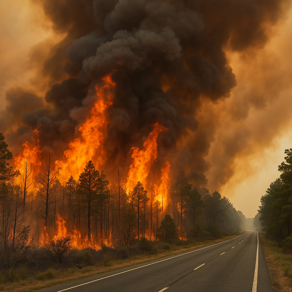 Jones Road Fire, New Jersey wildfire, Ocean County fire, Greenwood Forest fire, NJ Forest Fire Service, wildfire containment, NYC air quality, Barnegat, Lacey Township, 2025 wildfire season, climate impact northeast
