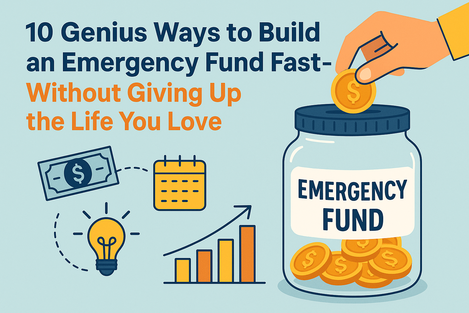 emergency fund, how to save money fast, emergency fund tips, financial security, build savings fast, budget without sacrifice, personal finance 2025, save without stress, no-budget lifestyle savings, fast-track financial freedom