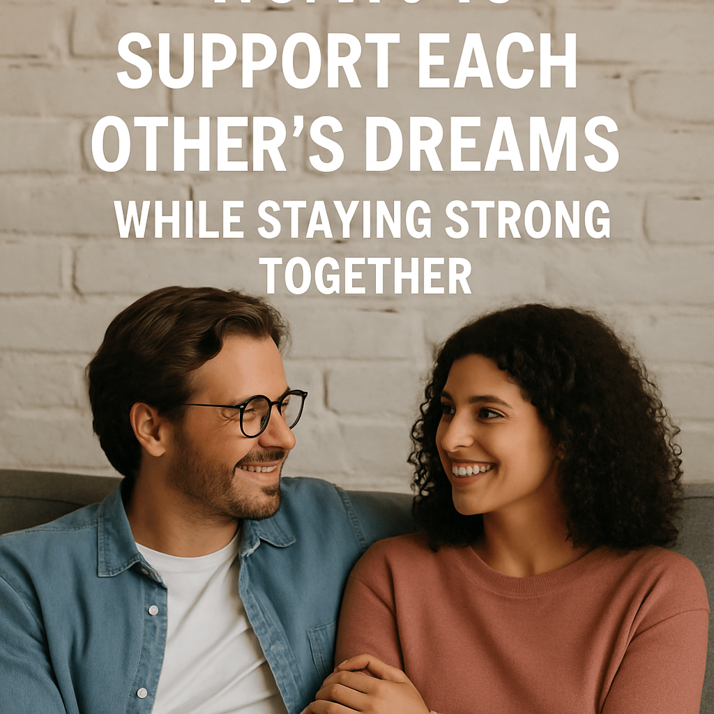 supporting each other’s dreams in relationships, how to stay strong as a couple while pursuing goals, relationship advice for ambitious couples, balancing love and personal goals, couples supporting individual dreams, emotional support in relationships, personal growth in romantic partnerships, communication in goal-oriented relationships, dream chasing together in marriage, building a future while supporting each other’s passions, relationship goals and mutual support, how couples can grow together, maintaining love while pursuing careers, supporting each other emotionally and practically, couples sharing responsibilities to achieve dreams