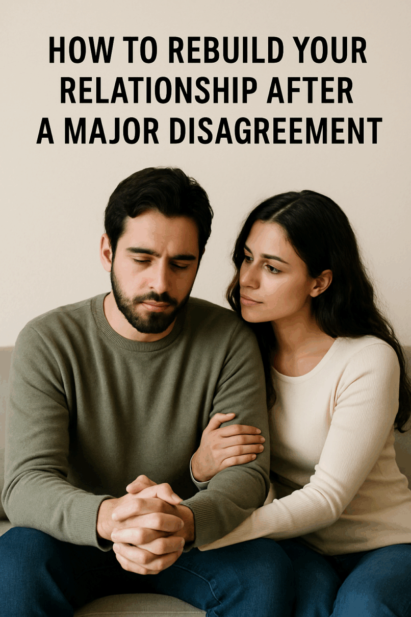 Discover how to rebuild trust and connection in your relationship after a major disagreement. Learn steps to heal, grow, and reconnect with your partner.