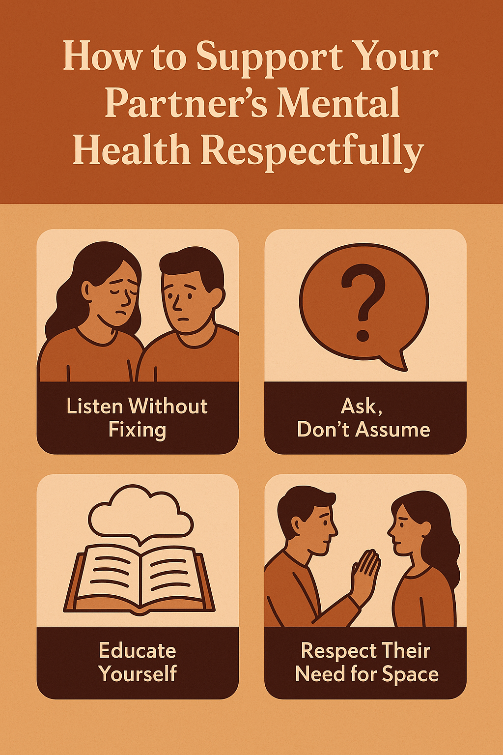 how to support your partner’s mental health, supporting a partner with anxiety, mental health support in relationships, emotional support for partner, respecting boundaries in relationships, how to be there for a depressed partner, helping your partner without overstepping, healthy relationship communication tips, partner mental health boundaries, how to love someone with mental health issues, mental wellness in relationships, supporting partner’s emotional wellbeing, helping your significant other cope mentally, relationship advice mental health support, how to talk to your partner about mental health