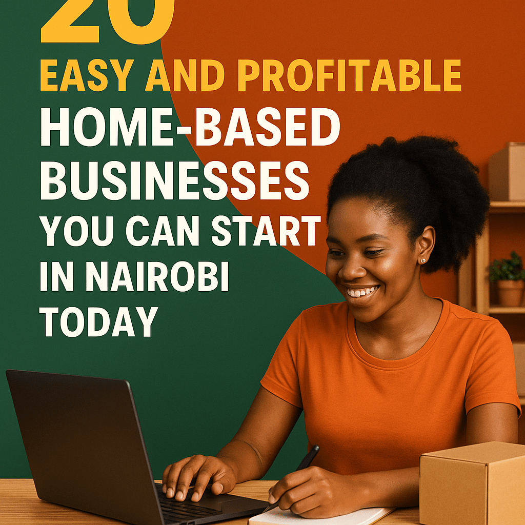 home-based businesses in Nairobi, profitable small businesses in Kenya 2025, how to make money from home in Nairobi, low capital business ideas Kenya, online jobs for youth in Kenya, side hustles for Kenyans 2025, easy businesses to start with 1000 shillings, best business ideas in Nairobi for beginners, small profitable businesses for students in Kenya, women friendly businesses in Kenya, self employment ideas in Nairobi, affordable business ideas Kenya, how to start a home business in Kenya, businesses for jobless youth in Kenya, how to earn money online in Kenya 2025, work from home jobs Kenya, businesses with fast returns in Nairobi, simple business ideas for Kenyans, urban farming business Nairobi, selling clothes from home in Kenya