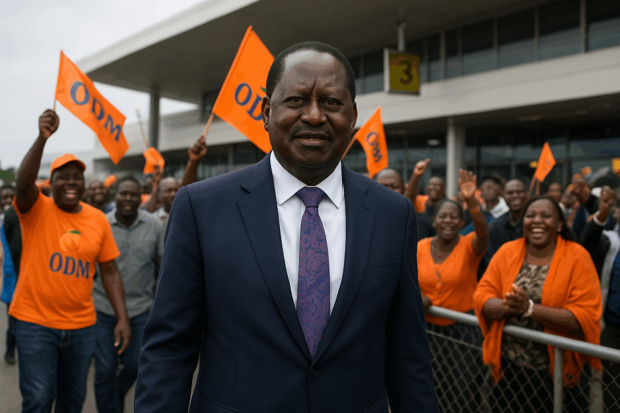 Raila Odinga news, Raila Odinga health update, ODM Kenya politics, Raila Odinga return, Raila in India, Kenyan opposition, 2025 politics, William Ruto, Oburu Odinga, trending in Kenya