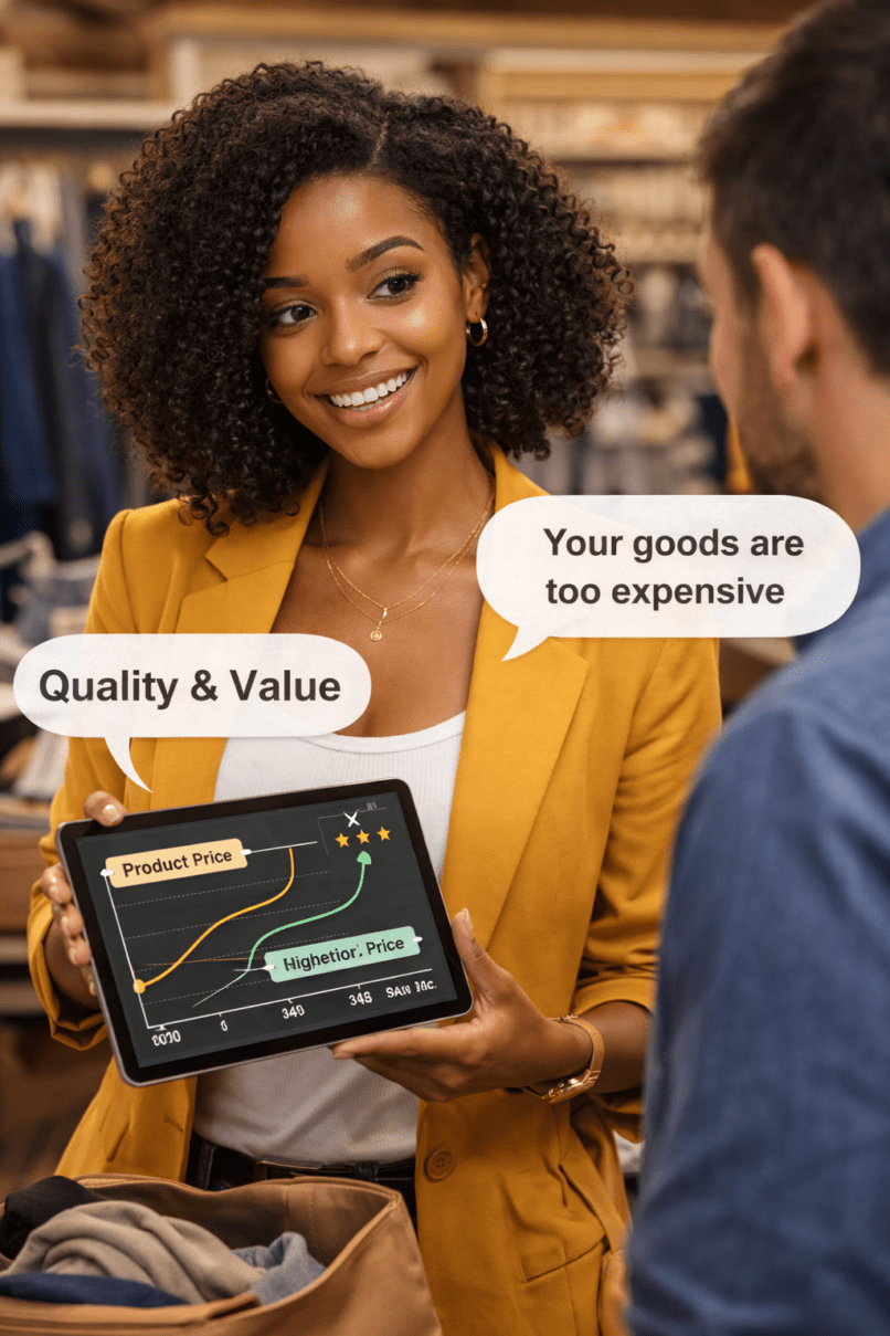 why customers say your goods are expensive, customers think prices are high, price perception in business, why customers complain about prices, how to justify product pricing, pricing psychology, perceived value vs price, how to explain high prices to customers, customer price objections, sales pricing strategy, value-based pricing, why customers think products are overpriced, handling price objections in sales, pricing strategy for small businesses, how to convince customers your price is fair, customer buying behavior, reasons customers say products are expensive, sales negotiation tips, business pricing mistakes, how to communicate product value,