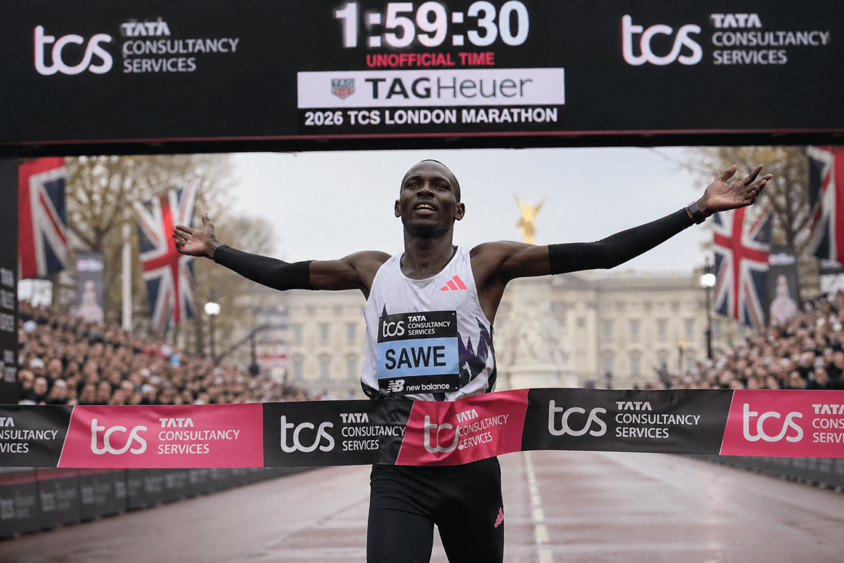 Sebastian Sawe London Marathon 2026, sub 2 hour marathon official race, London Marathon 2026 results winner, marathon world record 2026, fastest marathon ever recorded, Kenyan runners dominance marathon, Sawe vs Kejelcha London marathon, Eliud Kipchoge sub 2 comparison, marathon history breaking performance, long distance running world record news