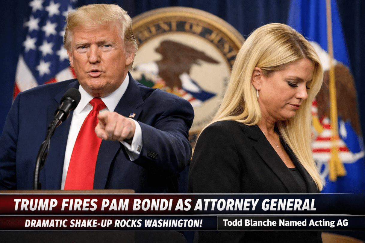 Trump fires Pam Bondi, Pam Bondi fired attorney general, Donald Trump DOJ shakeup 2026, Trump administration news today, Pam Bondi Epstein controversy, why Trump fired Pam Bondi, US Attorney General fired news, Trump political purge DOJ, Todd Blanche acting attorney general, Trump cabinet shakeup 2026, DOJ independence under Trump, US politics breaking news 2026, Trump vs justice department, Pam Bondi removal analysis, Trump loyalists government, Epstein files scandal US politics, Trump decision today news, Washington political crisis, Trump leadership style controversy, US government shakeup news, attorney general replacement Trump, who will replace Pam Bondi, Trump legal strategy changes, DOJ controversy United States, Trump news live updates, US politics headlines 2026, Trump firing officials trend, political power struggle USA, Trump administration controversies, breaking US political news