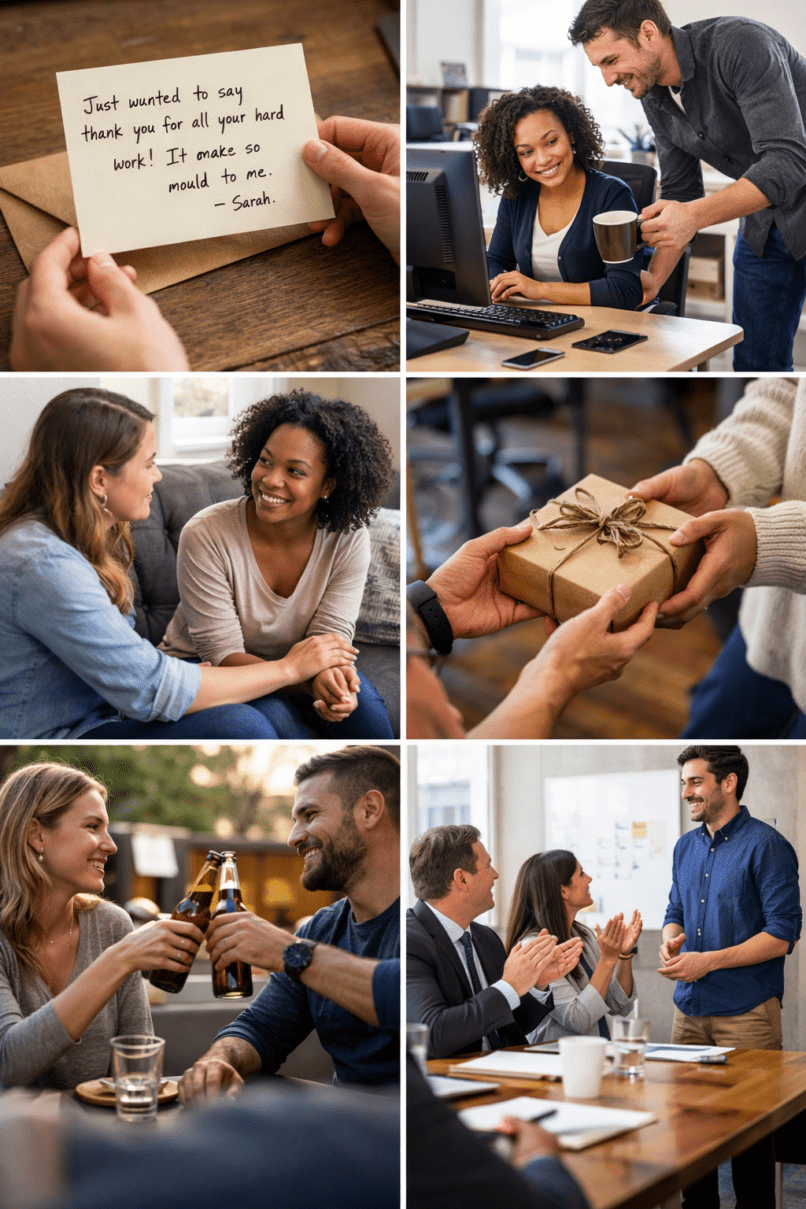 kind gestures to show appreciation, ways to show appreciation, how to express gratitude, simple acts of kindness, meaningful ways to say thank you, appreciation in relationships, showing gratitude daily, thoughtful gestures ideas, how to appreciate someone, importance of appreciation, small gestures that matter, appreciation tips for relationships, gratitude habits, ways to show you care, emotional connection tips, appreciation at work, how to value people, daily gratitude ideas, building strong relationships, kindness and appreciation, appreciation examples, expressing thanks effectively, thoughtful gift ideas appreciation, acts of kindness examples, appreciation in friendship