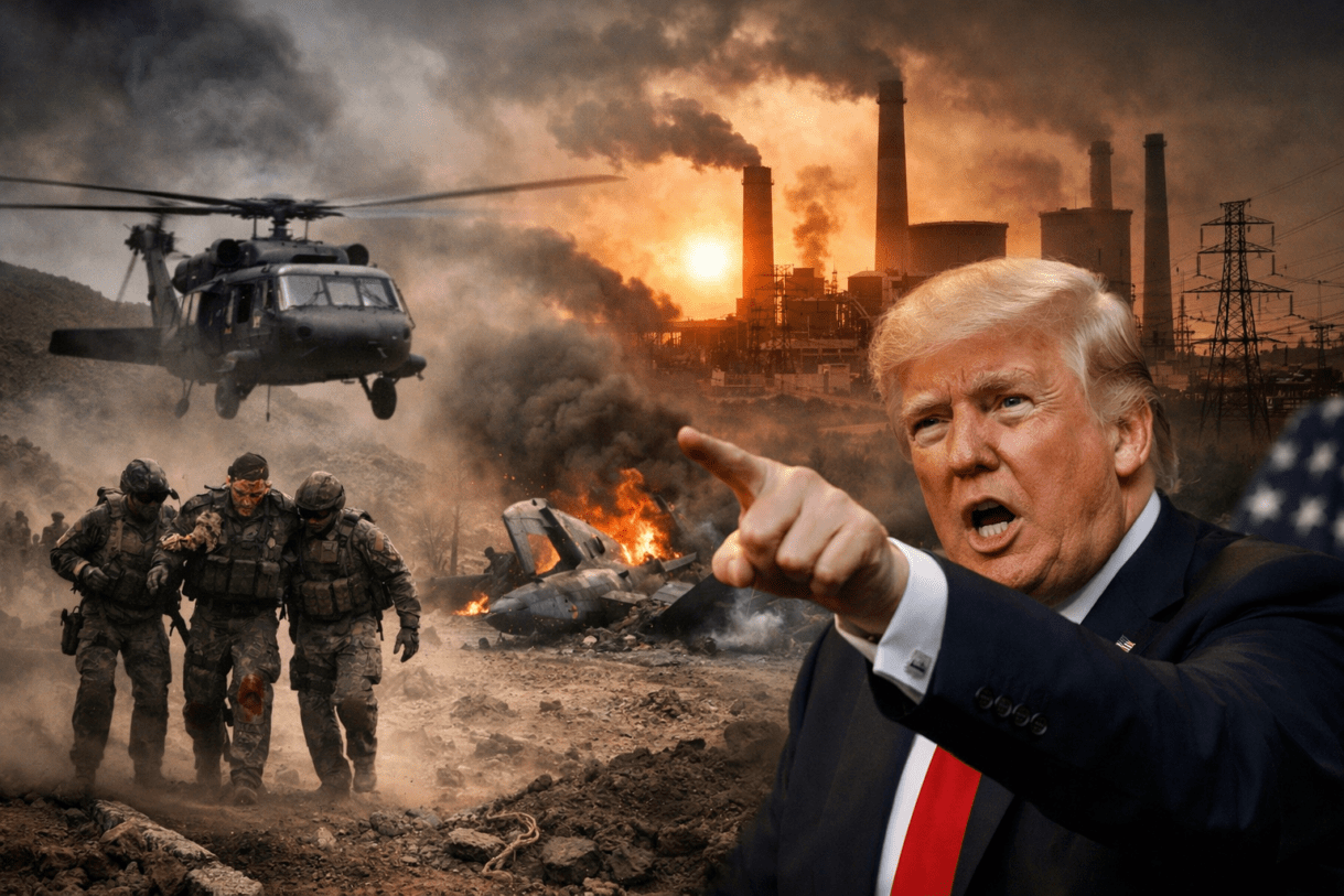 Trump Iran war, US airman rescue Iran, F-15 shot down Iran, US Iran conflict 2026, Trump power plant threat Iran, Strait of Hormuz crisis, Middle East war news, global oil crisis 2026, US military rescue mission, Iran retaliation threat, Iran infrastructure targets, Trump escalation Iran, US Iran tensions, Iran war news 2026, US special forces rescue, downed pilot Iran