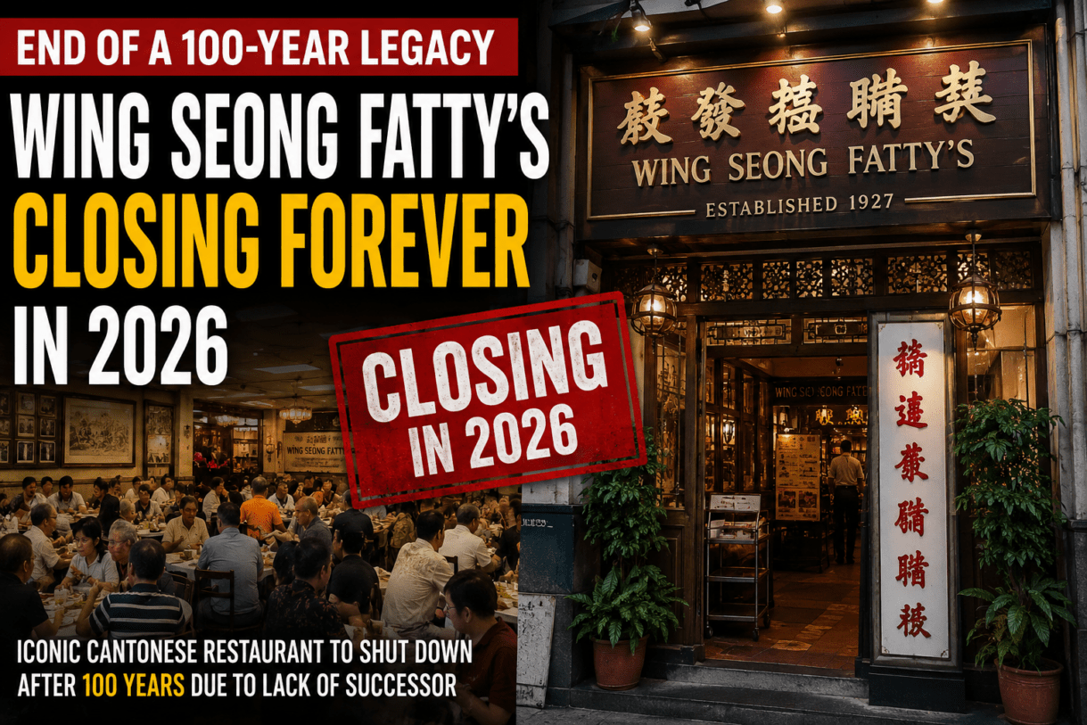 Wing Seong Fatty’s closure, Cantonese restaurant closing 2026, historic Chinese restaurant, century old restaurant shutting down, Cantonese food heritage, iconic family restaurant, traditional Cantonese cuisine, restaurant without successor, famous Chinese restaurant closing, heritage restaurant news, old Cantonese dining, family owned restaurant closure, Asian food culture, restaurant industry trends, historic food landmark