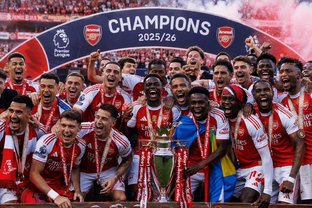 arsenal champions 2026 premier league, arsenal win premier league after 22 years, arsenal arteta title win analysis, arsenal invincibles vs modern champions, arsenal 2026 season highlights, bukayo saka premier league hero 2026, arsenal tactical evolution under arteta, arsenal end title drought news, arsenal vs manchester city title race 2026, emirates stadium champions celebration, arsenal rebuild success story, premier league champions 2026 breakdown, arsenal defensive strength season analysis, arsenal squad transformation 2026, how arsenal became champions again, arsenal fan celebrations london 2026, arteta winning mentality tactics, arsenal set piece dominance 2026, arsenal road to premier league title,