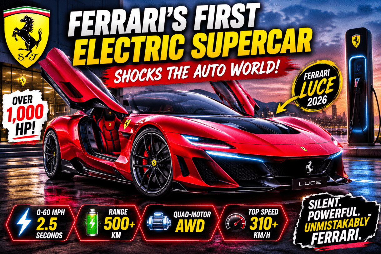 ferrari electric car 2026, ferrari first electric supercar, ferrari luce EV, ferrari electric vehicle launch, ferrari EV specs, ferrari electric car price, ferrari electric supercar performance, ferrari luce 2026 review, ferrari EV horsepower, ferrari electric car range, ferrari luxury electric car, ferrari vs tesla supercar, ferrari electric car top speed, ferrari quad motor EV, ferrari future electric cars, ferrari EV release date, ferrari electric car interior, ferrari luce features, ferrari electric sports car news, ferrari EV acceleration, ferrari electric vehicle technology, ferrari luxury EV market, ferrari electric car photos, ferrari electric car design, ferrari EV charging speed, ferrari electric supercar 0 to 60, ferrari and jony ive collaboration, ferrari EV world reaction, italian electric supercar, future of ferrari electric cars