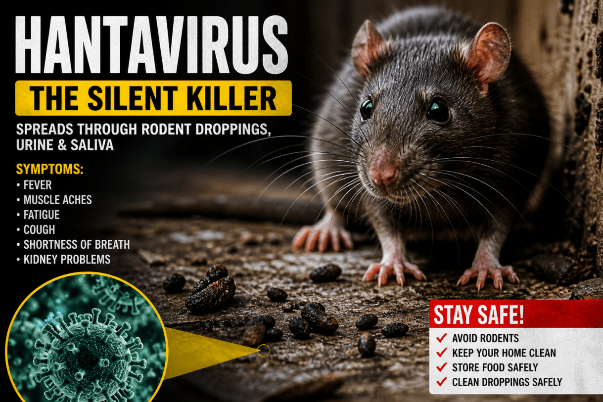 hantavirus symptoms, hantavirus causes, hantavirus treatment, hantavirus prevention tips, hantavirus pulmonary syndrome, hemorrhagic fever with renal syndrome, rodent diseases, viral infections from rodents, how hantavirus spreads, hantavirus survival rate, hantavirus risk factors, hantavirus Africa, hantavirus Kenya, how to prevent rodent infections, dangerous viruses from rats