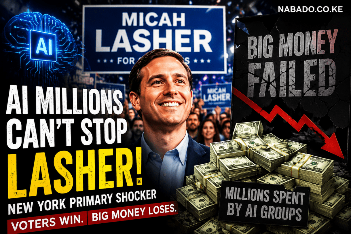 Micah Lasher, New York House primary, AI political spending, Democratic primary election, artificial intelligence politics, New York congressional race, AI lobbying groups, US elections 2026, Micah Lasher victory, congressional primary news, political spending influence, AI regulation debate, New York politics, Democratic Party news, election campaign spending, technology and politics, House of Representatives race, Manhattan congressional district, AI industry influence, breaking US political news