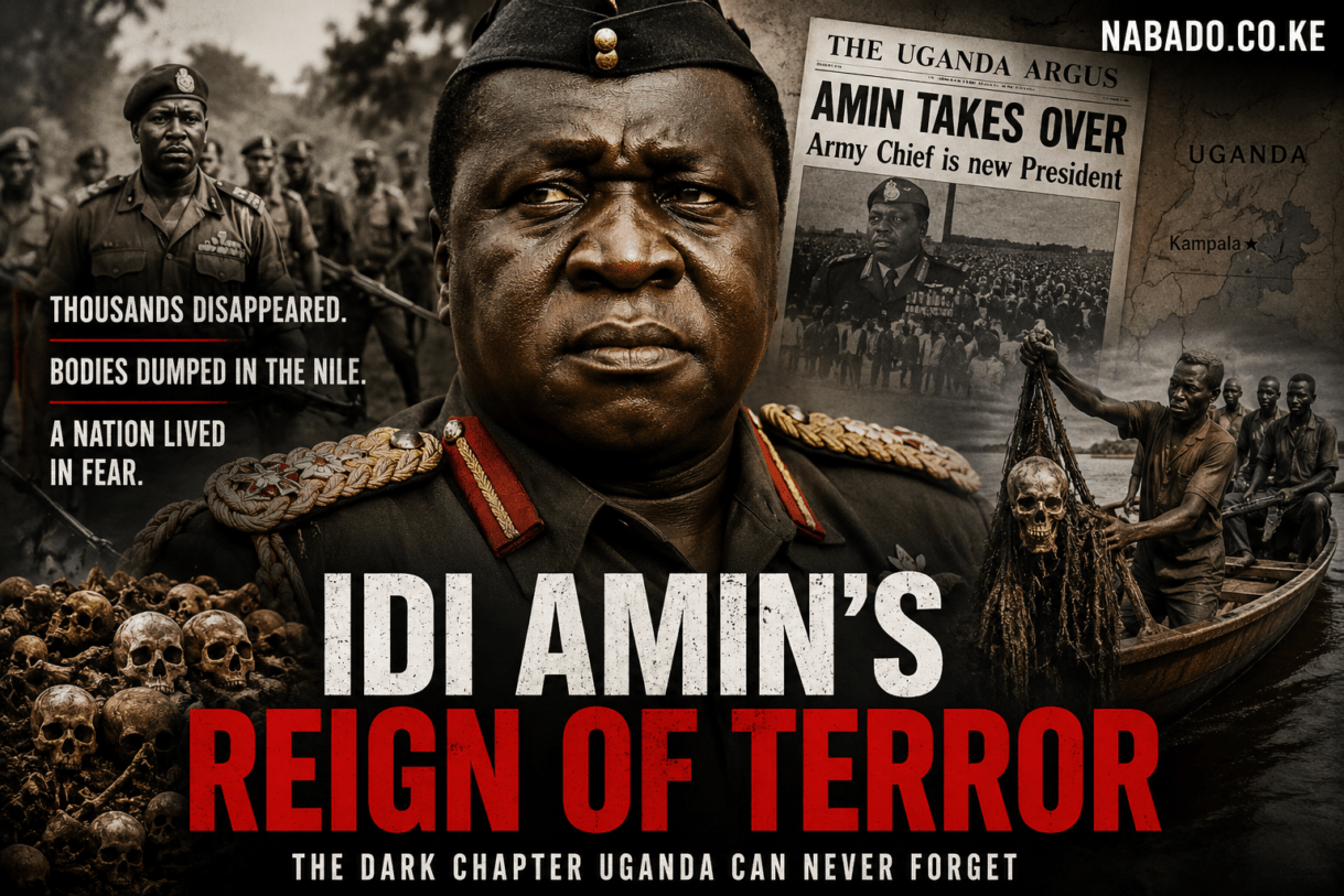Idi Amin, Idi Amin Uganda, Uganda history, African dictators, Idi Amin regime, Uganda dictatorship, Idi Amin crimes, Uganda political history, human rights abuses in Africa, Idi Amin reign of terror, African history, Uganda 1970s, military dictatorship, Nile River victims, Uganda coup 1971, political violence in Uganda, East Africa history, famous dictators, African political leaders, Uganda under Idi Amin