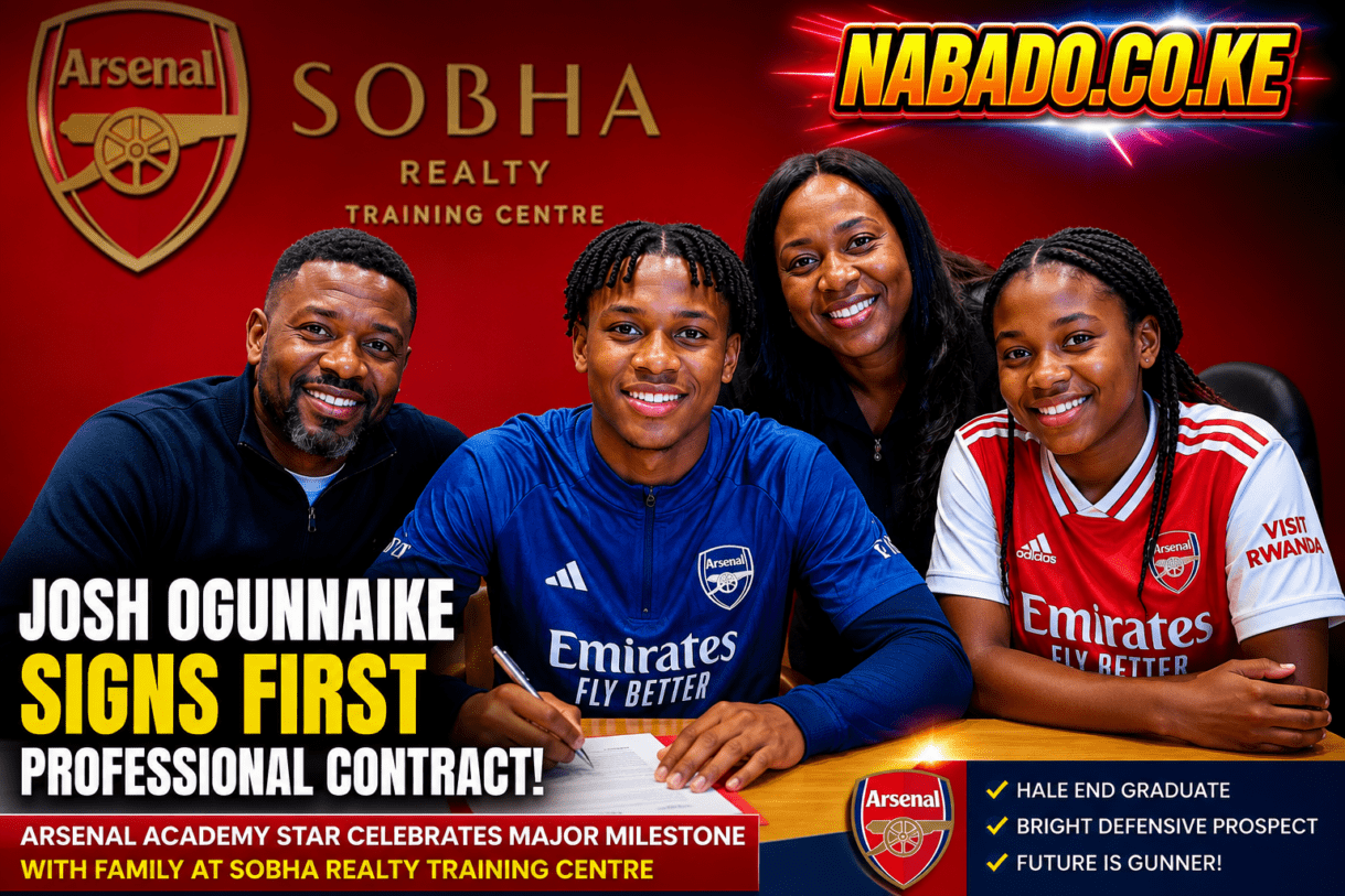 Josh Ogunnaike signs first professional contract, Arsenal Josh Ogunnaike professional contract, Josh Ogunnaike Arsenal academy defender, Arsenal academy news today, Josh Ogunnaike latest news, Arsenal Hale End academy graduate, Arsenal youth academy prospects 2026, Sobha Realty Training Centre news, Josh Ogunnaike family celebrates contract signing, Arsenal young defender signs professional deal, Arsenal academy players turning professional, Josh Ogunnaike football career, Mikel Arteta academy players, Arsenal youth team defender, Arsenal future stars, Josh Ogunnaike Hale End academy, Arsenal FC academy graduates, Arsenal defender contract announcement, Premier League academy news, Arsenal football academy latest updates, Josh Ogunnaike first pro contract celebration, Arsenal youth development success, young footballers signing professional contracts, Arsenal academy talent, English football academy news, Arsenal under-21 defender, Josh Ogunnaike breakthrough, Arsenal academy success stories, football transfer and contract news, Arsenal rising defensive prospect