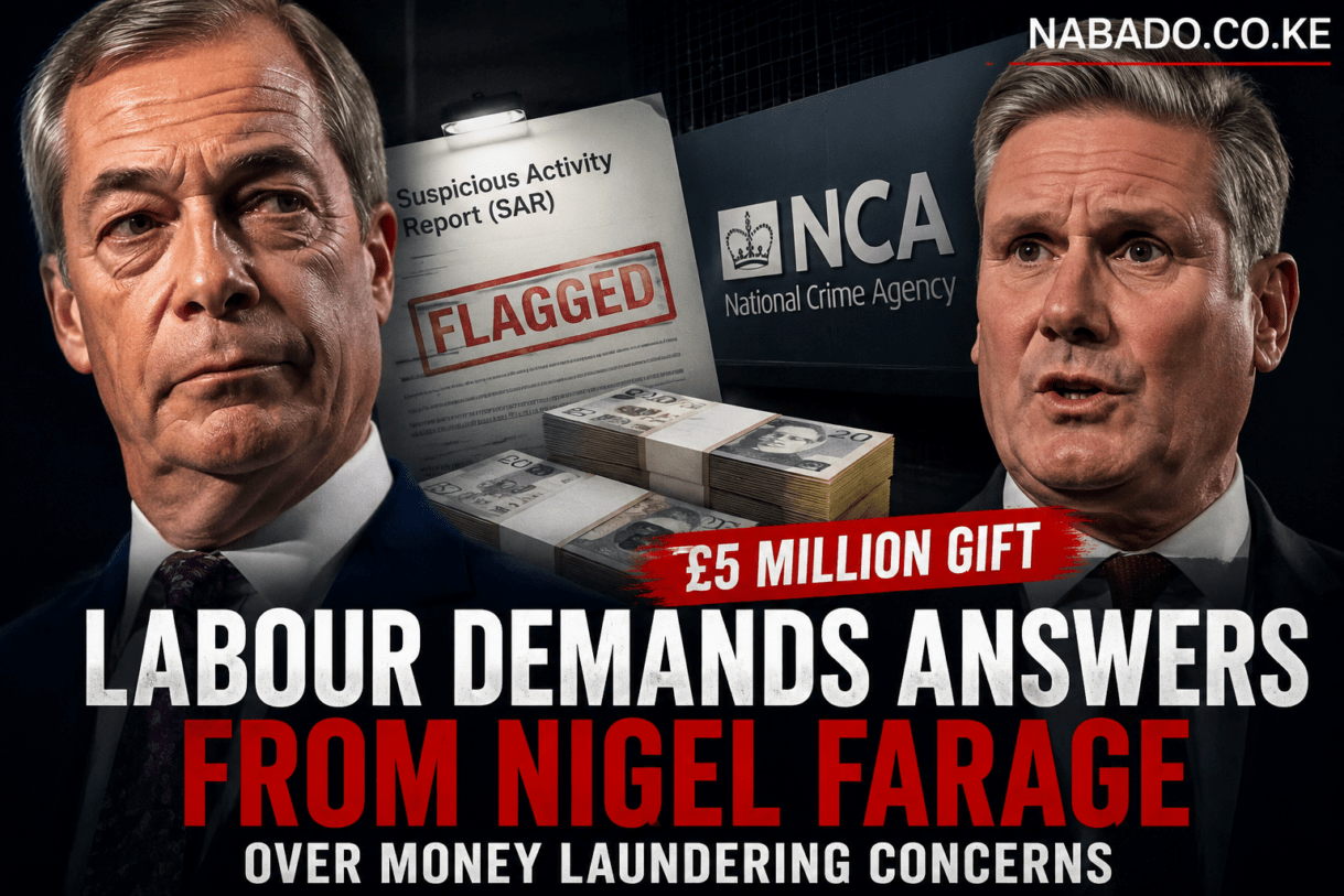 Nigel Farage £5 million gift, Labour demands answers from Nigel Farage, Nigel Farage money laundering concerns, Reform UK latest news, Nigel Farage donation controversy, UK National Crime Agency investigation, Suspicious Activity Report UK explained, Labour Party attacks Farage, UK political finance controversy, Nigel Farage latest updates, Reform UK leader news, UK money laundering allegations, Christopher Harborne £5 million gift, UK politics breaking news, Nigel Farage financial transparency, UK parliamentary standards investigation, Reform UK donation news, Labour vs Nigel Farage, British political controversy 2026, UK anti-money laundering laws, National Crime Agency latest news, Farage gift investigation, UK political accountability, Nigel Farage personal gift controversy, Britain political news today
