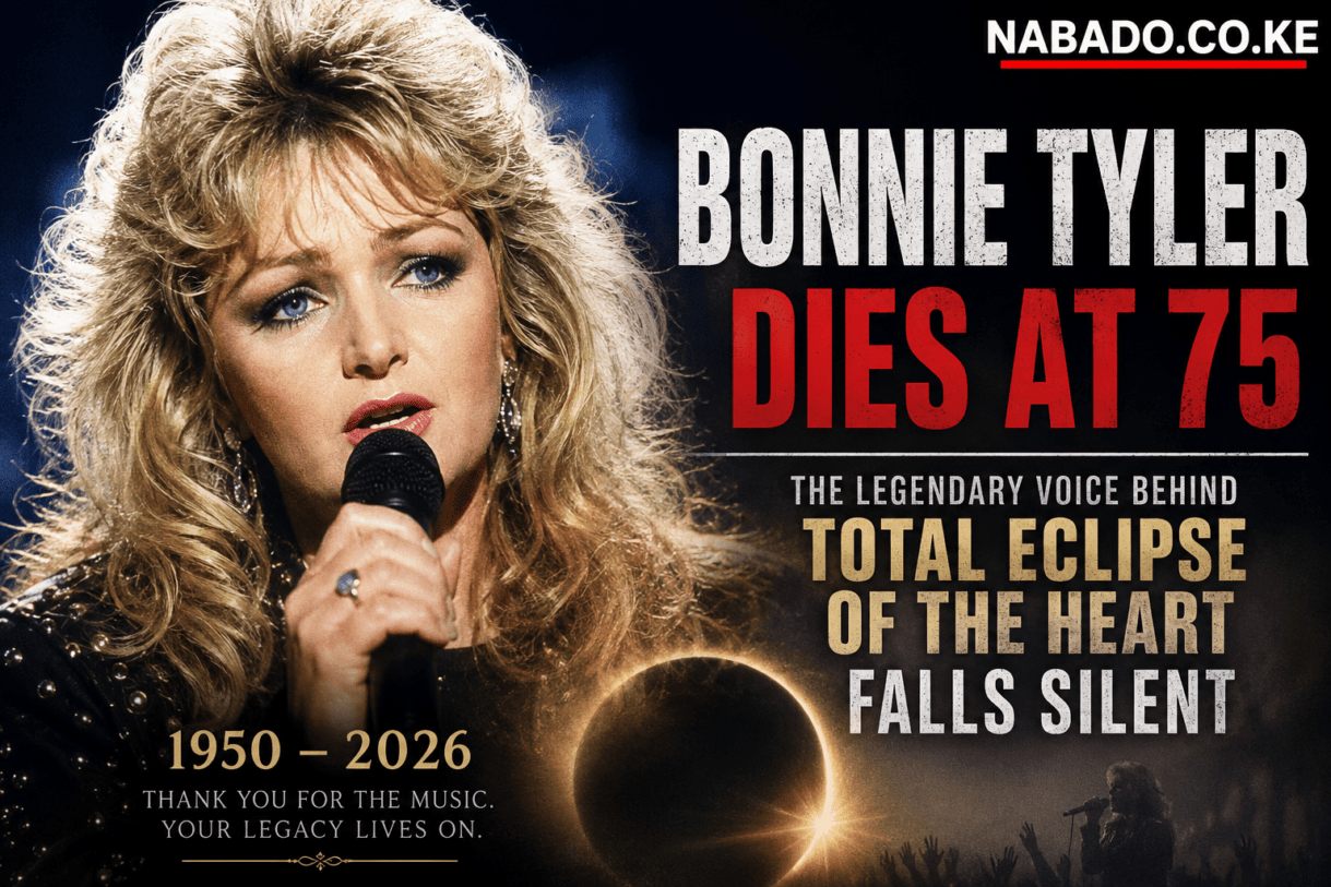 Bonnie Tyler dies at 75, Bonnie Tyler death, Total Eclipse of the Heart singer dies, Bonnie Tyler obituary, Bonnie Tyler latest news, Welsh singer Bonnie Tyler, Bonnie Tyler health, Holding Out for a Hero singer, Bonnie Tyler career, Bonnie Tyler songs, Bonnie Tyler legacy, Jim Steinman, 1980s music legends, celebrity deaths 2026, entertainment news today