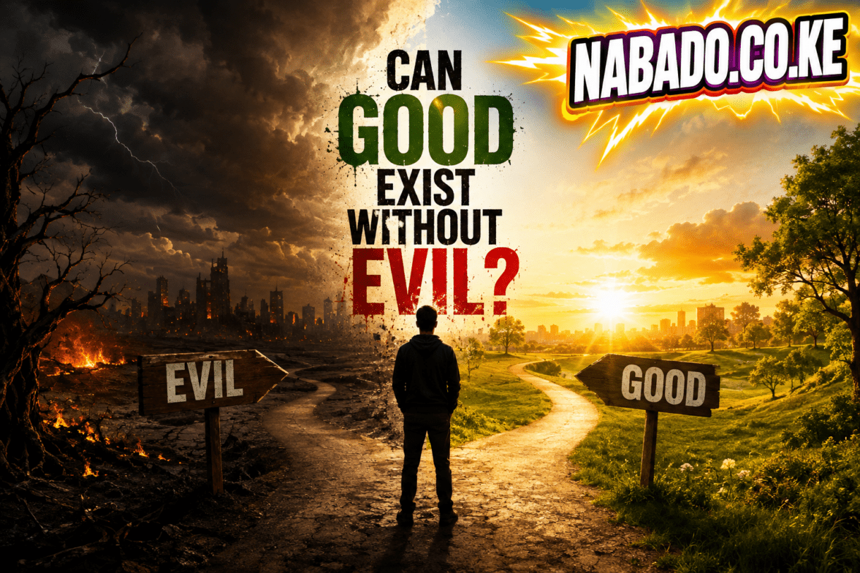 can good exist without evil, good and evil, philosophy of good and evil, meaning of good and evil, good versus evil, does evil exist without good, morality and ethics, philosophical questions about life, why does evil exist, problem of evil, nature of morality, human morality, existence of evil, meaning of goodness, free will and evil, religion and philosophy, God and evil, good without evil, evil without good, philosophical debate, deep philosophical questions, life questions, human nature, morality, ethics, suffering and evil, NABADO.CO.KE