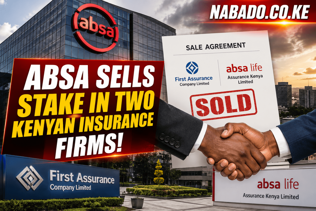Absa Group, Absa Kenya, Absa insurance, Absa Life Assurance Kenya, First Assurance Kenya, Absa sells stake, Absa insurance deal, Kenya insurance industry, Kenyan insurance companies, Absa ownership change, First Assurance ownership, Absa Group Kenya, insurance sector Kenya, Kenya business news, latest Kenya business news, Absa latest news, corporate deals Kenya, banking news Kenya, insurance news Kenya, NABADO.CO.KE