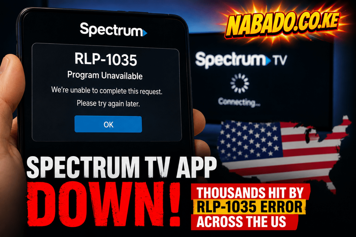 Spectrum TV app down today, how to fix Spectrum RLP-1035 error, why is Spectrum TV app not working, Spectrum outage August 2026, Spectrum streaming service down, Spectrum TV app unavailable, Spectrum internet working but TV app down, RLP-1035 program unavailable, Spectrum service outage latest news, Spectrum app outage across US