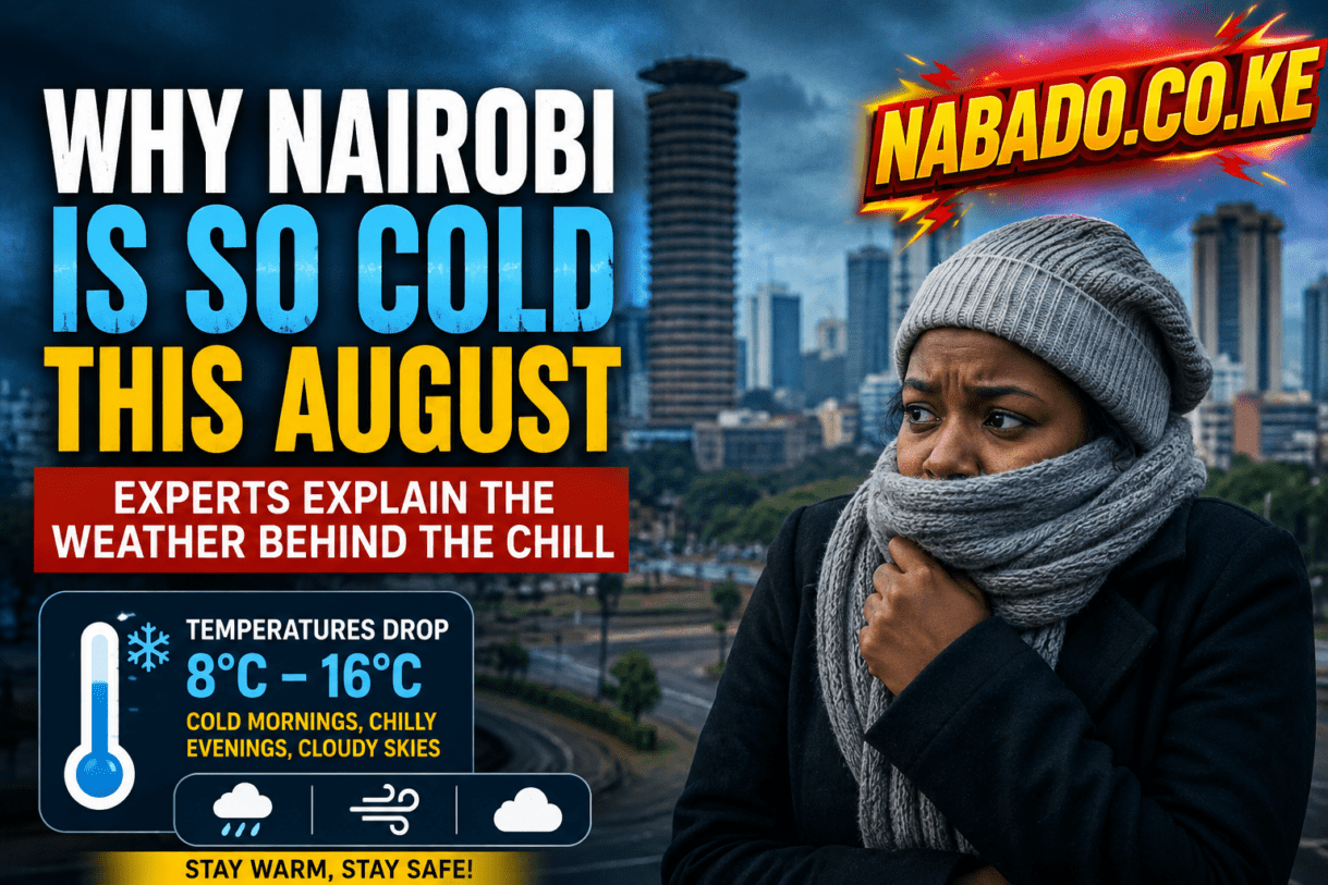 Nairobi cold weather, Nairobi August weather, Kenya weather August, why Nairobi is cold, Nairobi temperatures, Kenya Meteorological Department, cold season in Kenya, Nairobi weather forecast, August cold in Nairobi, Nairobi climate